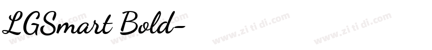 LGSmart Bold字体转换